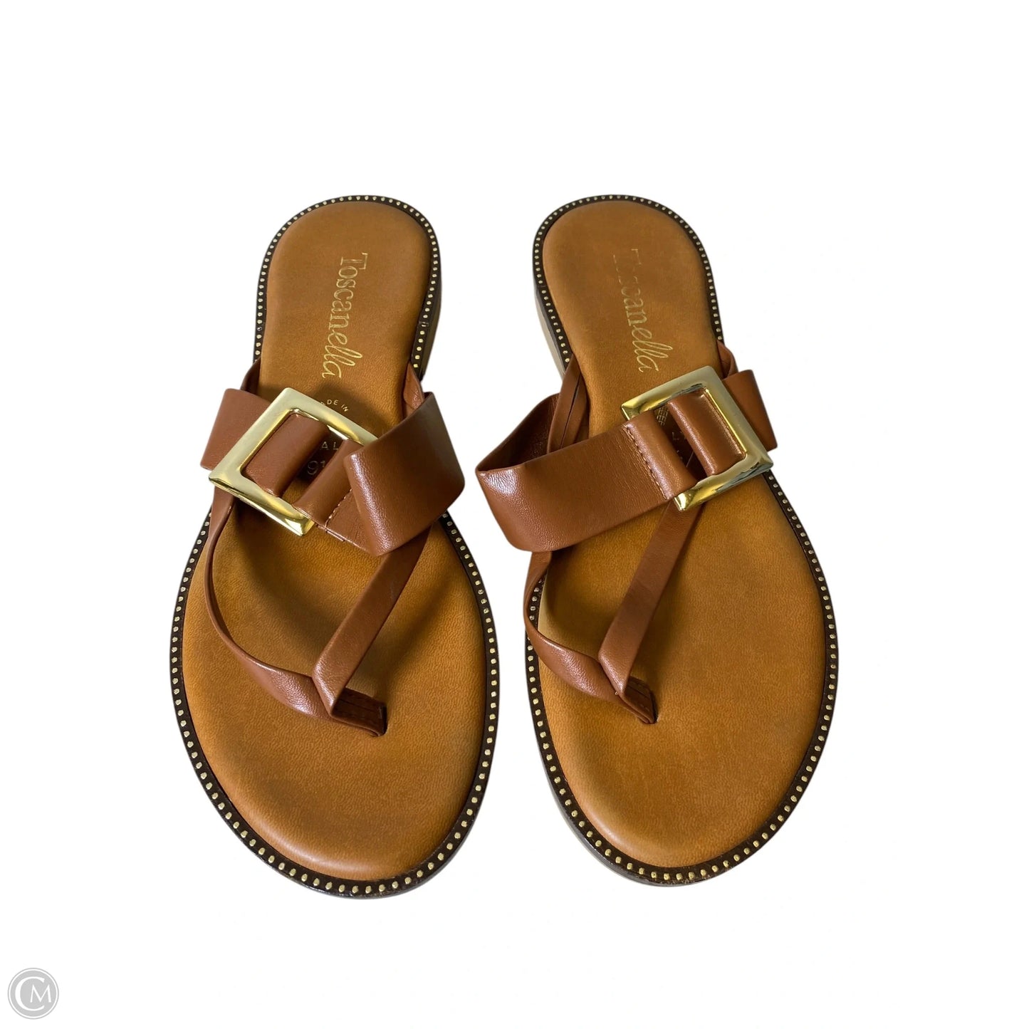 Sandals Flats By Toscanella In Brown, Size: 9.5