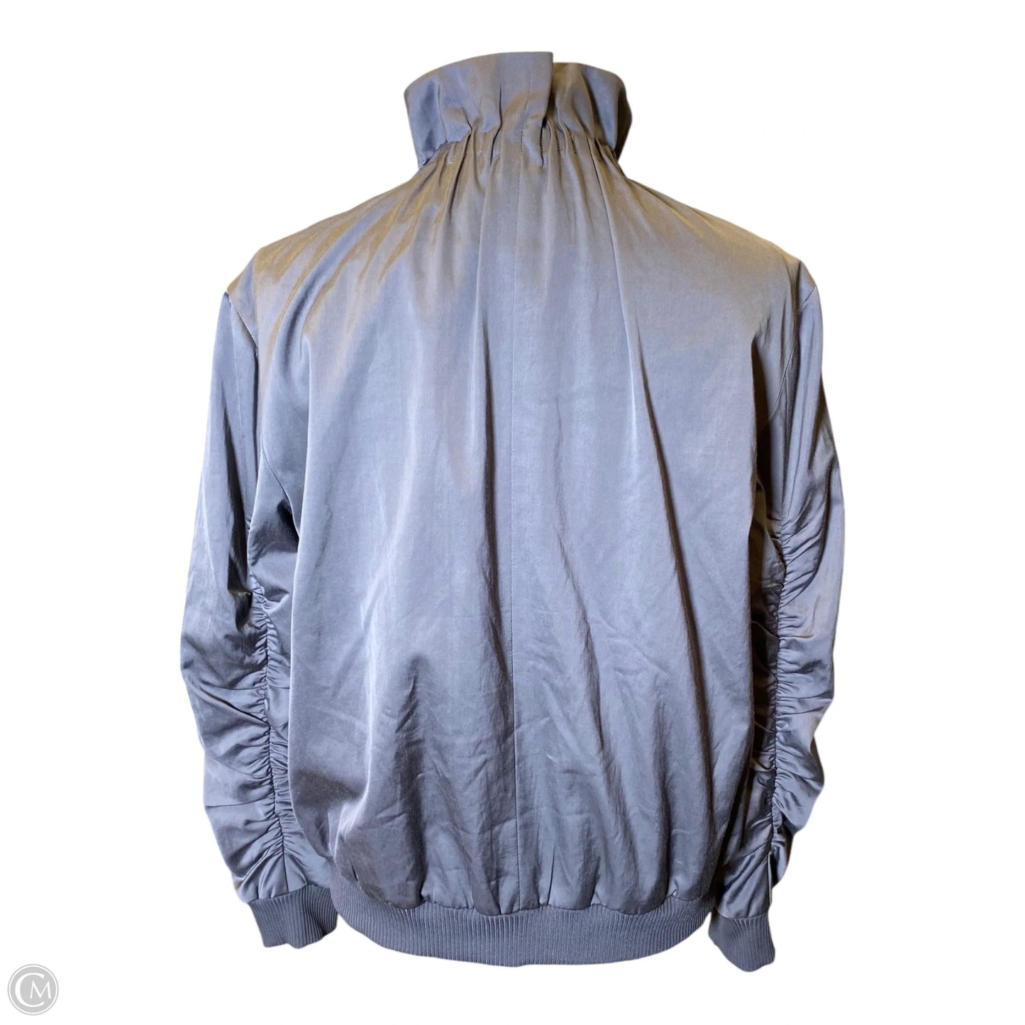 Jacket Designer By Lafayette 148 In Grey, Size: M