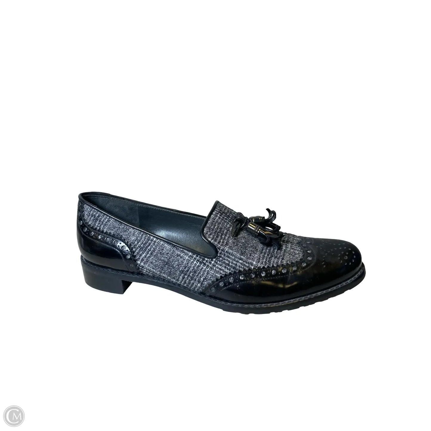 Shoes Designer By Stuart Weitzman In Black & Grey, Size: 9