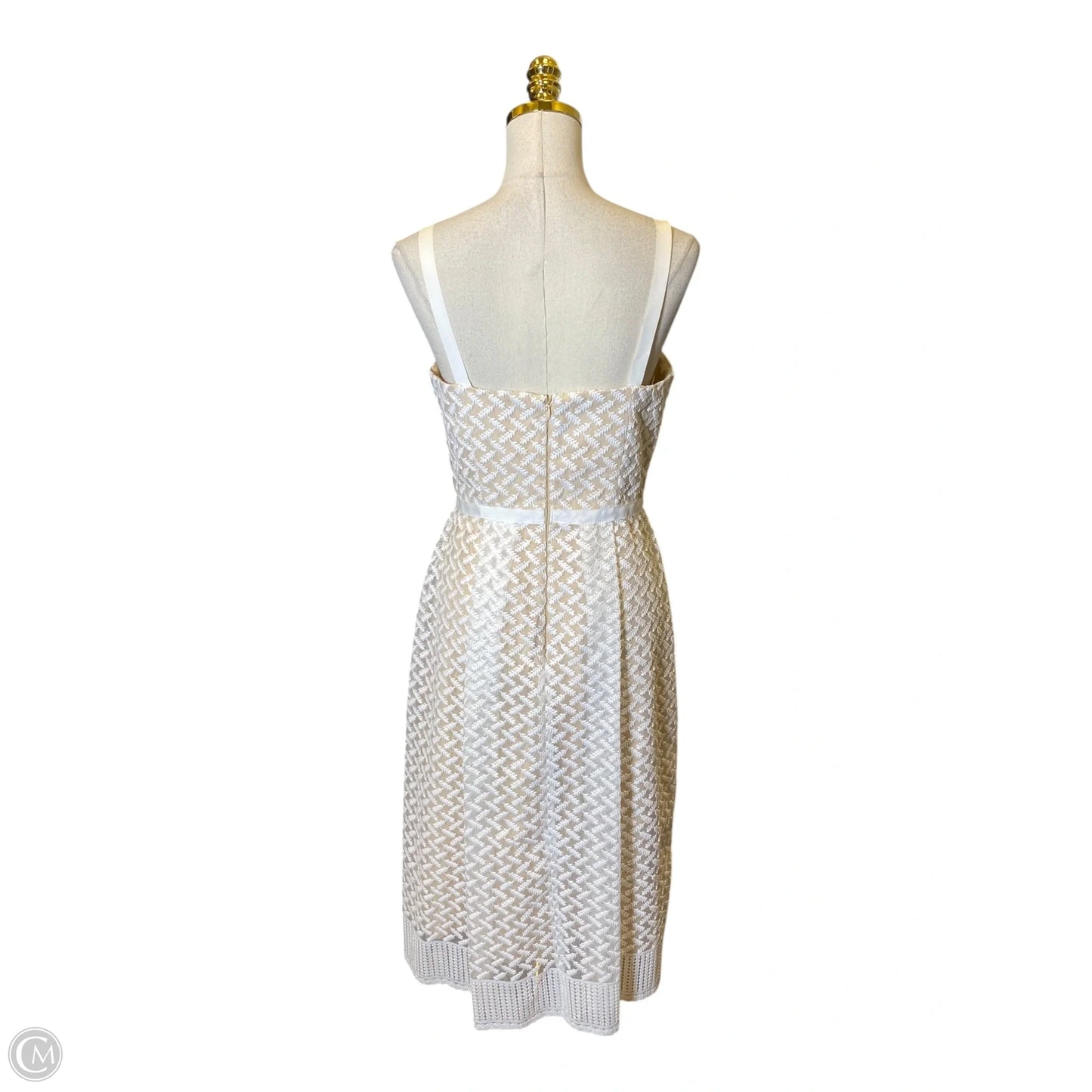 Dress Casual Maxi By Alex Marie In Tan & White, Size: 6