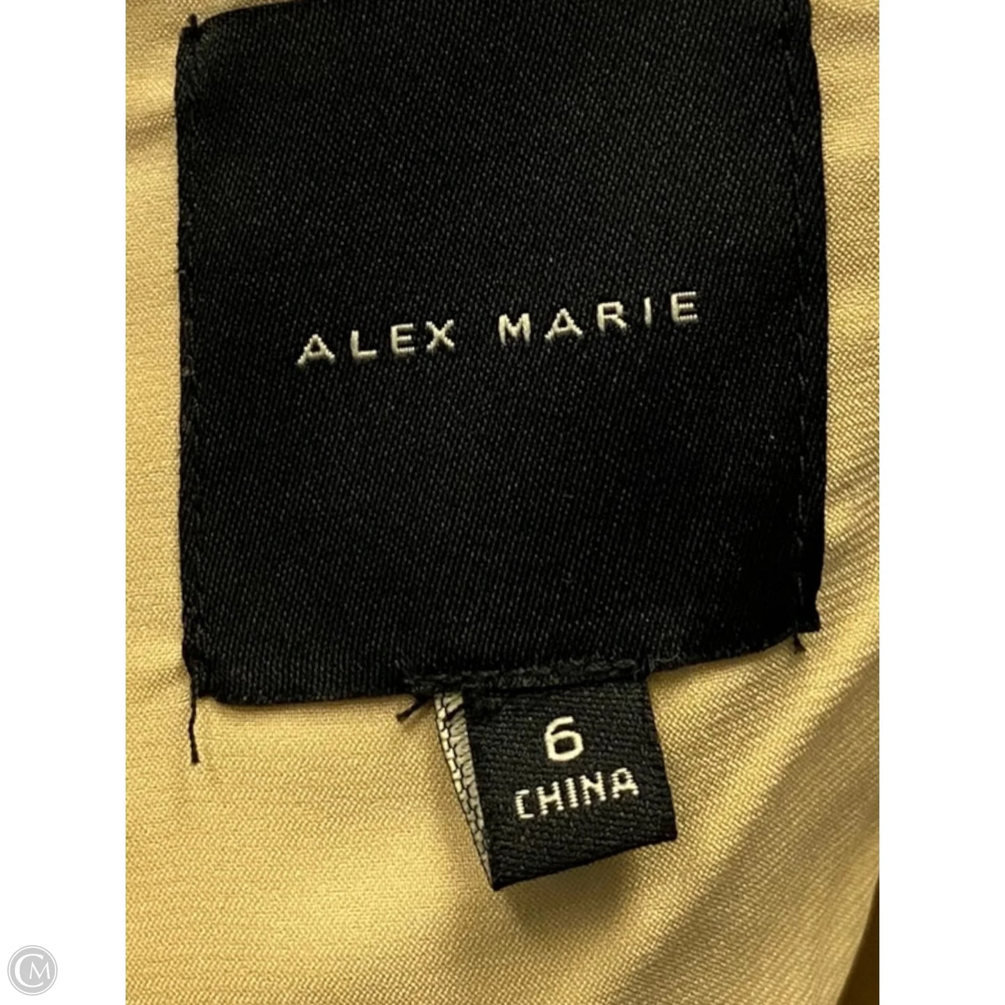 Dress Casual Maxi By Alex Marie In Tan & White, Size: 6