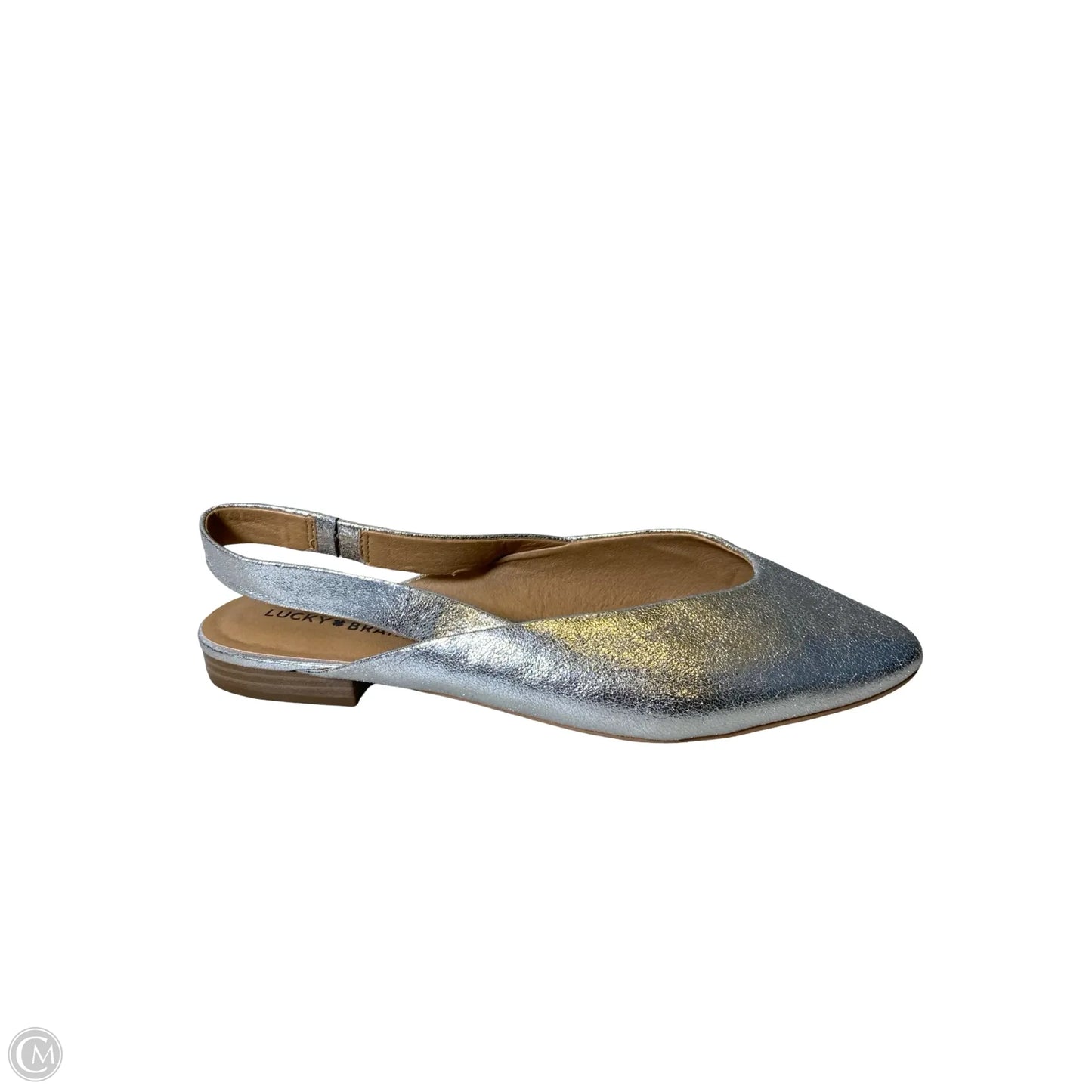 Shoes Flats By Lucky Brand In Silver, Size: 12