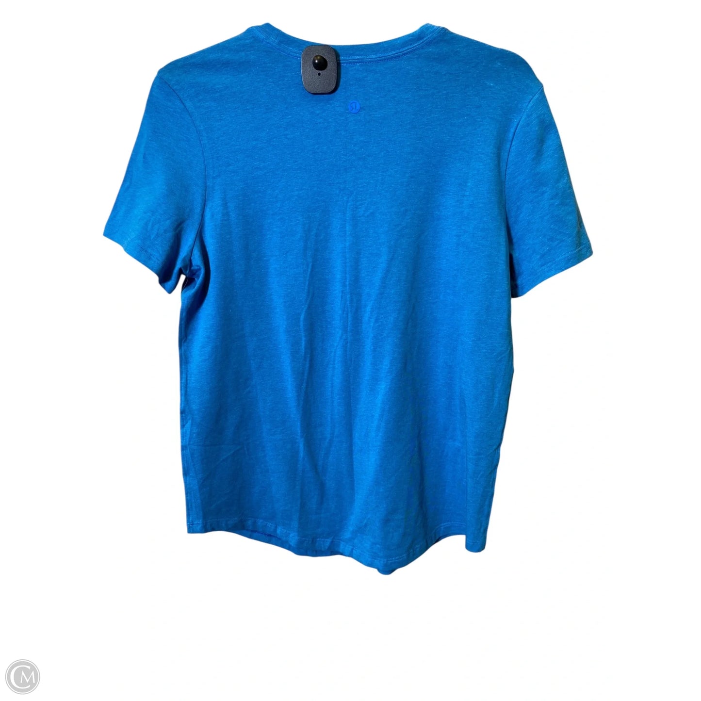 Athletic Top Short Sleeve By Lululemon In Blue, Size: 6