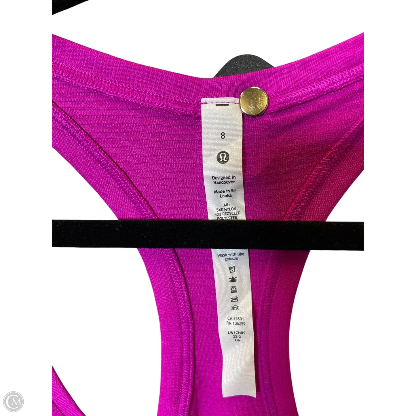 Athletic Tank Top By Lululemon In Pink, Size: 8