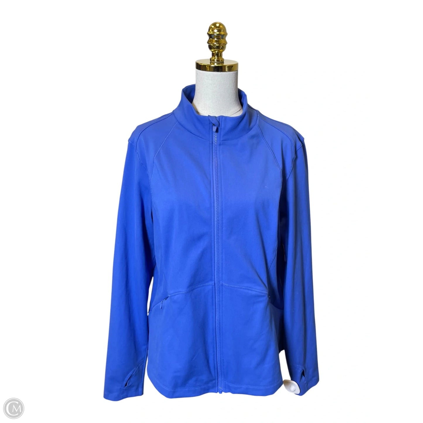 Athletic Jacket By Spyder In Blue, Size: Xxl