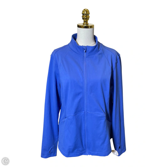Athletic Jacket By Spyder In Blue, Size: Xxl