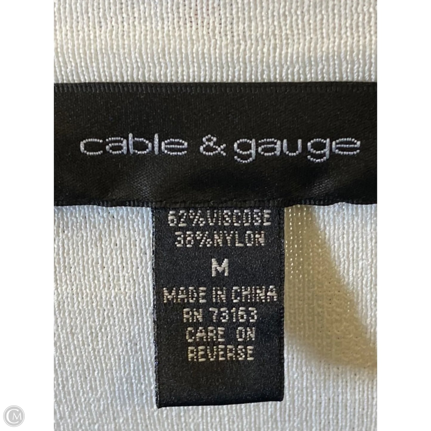 Cardigan By Cable And Gauge In White, Size: M