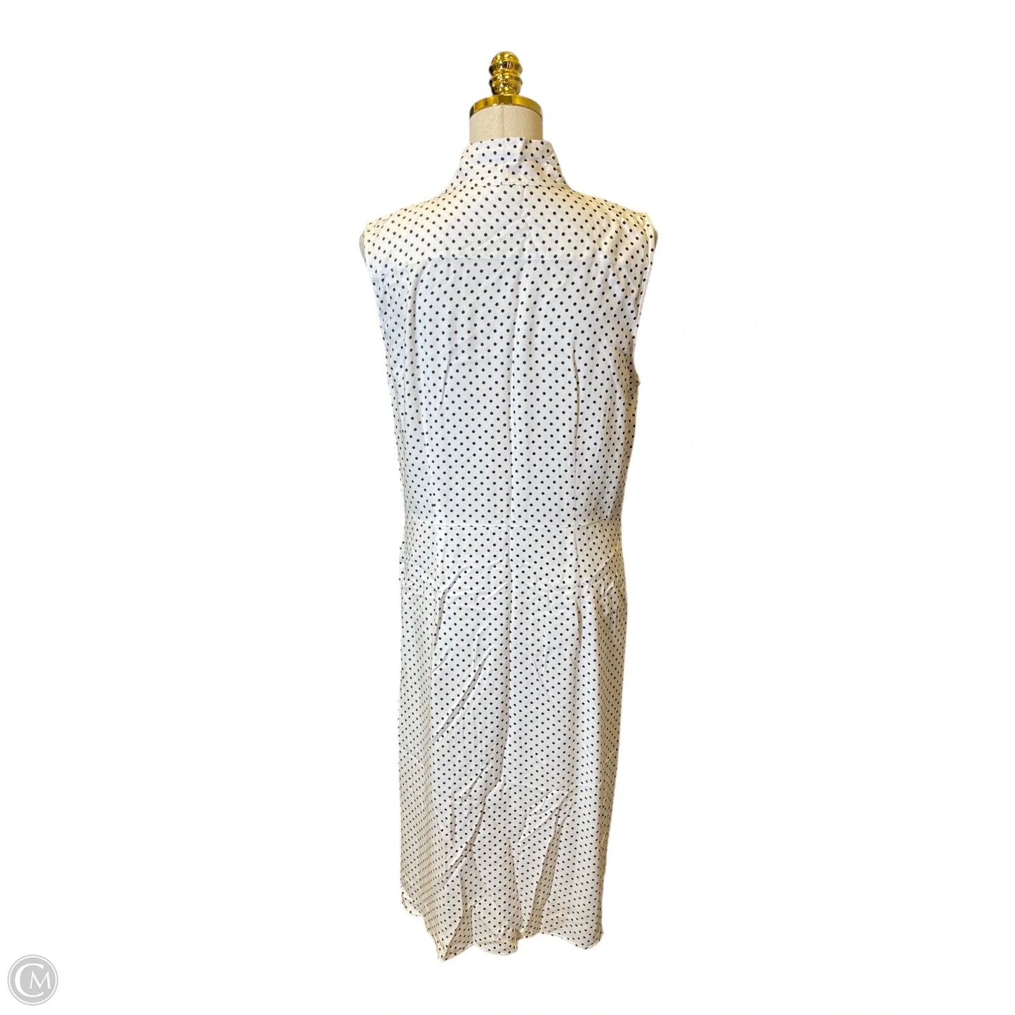 Dress Casual Midi By Liz Claiborne In Polkadot Pattern, Size: 10p