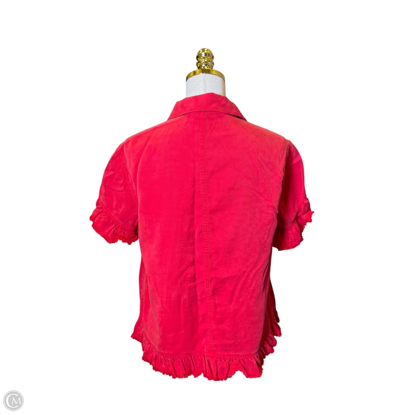 Top Short Sleeve By Multiples In Red, Size: M