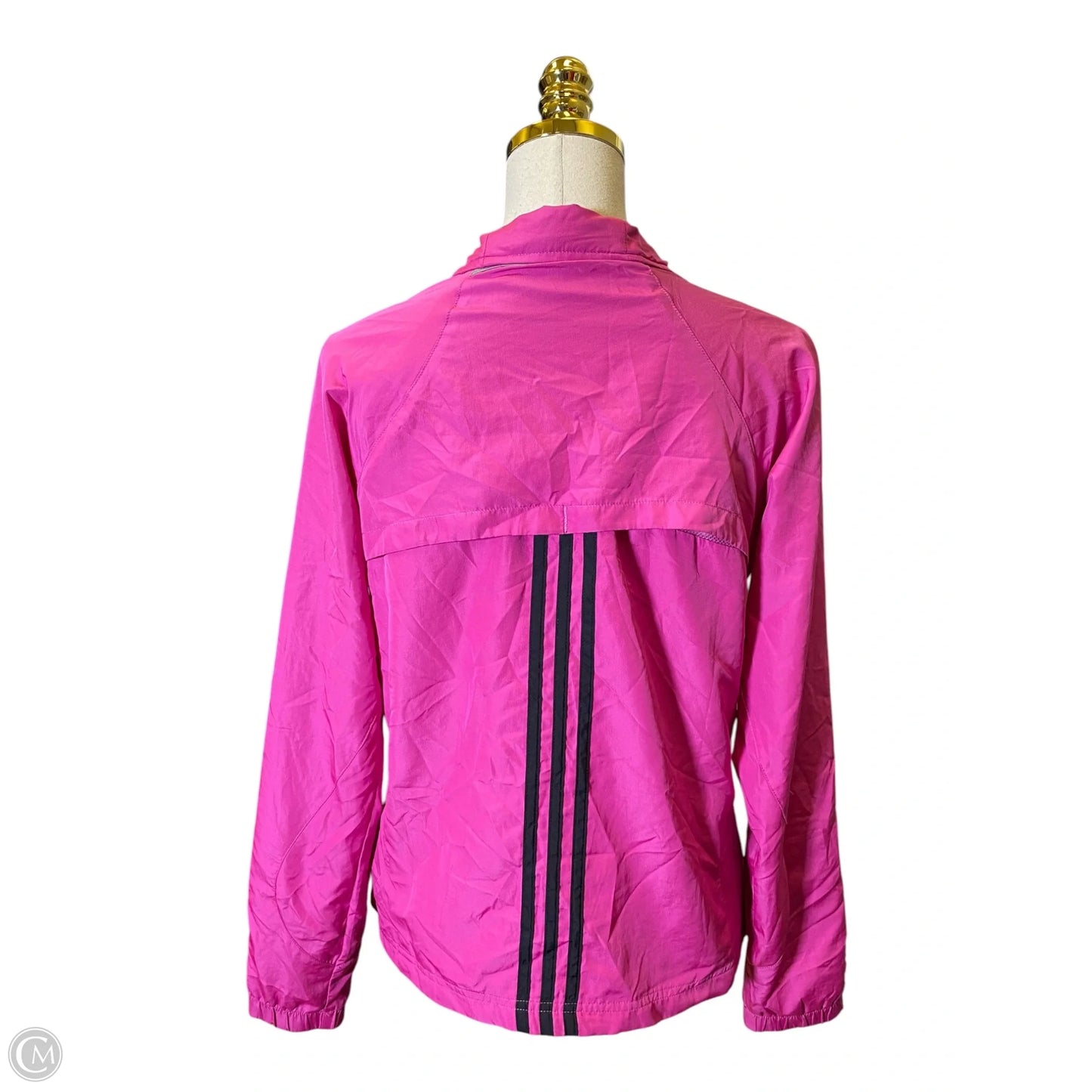 Athletic Jacket By Adidas In Pink, Size: M