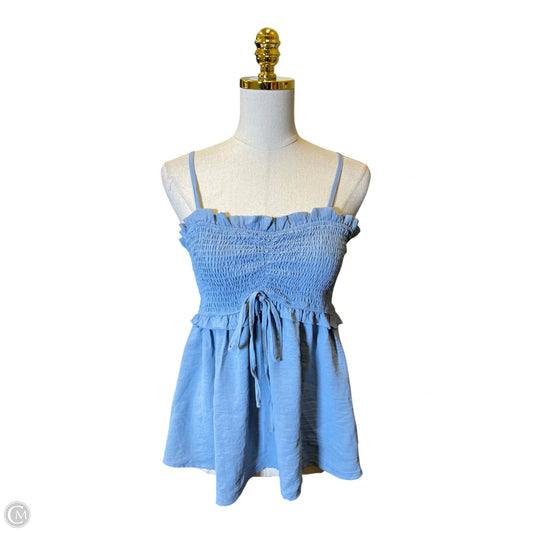 Top Sleeveless By Bibi In Blue, Size: M