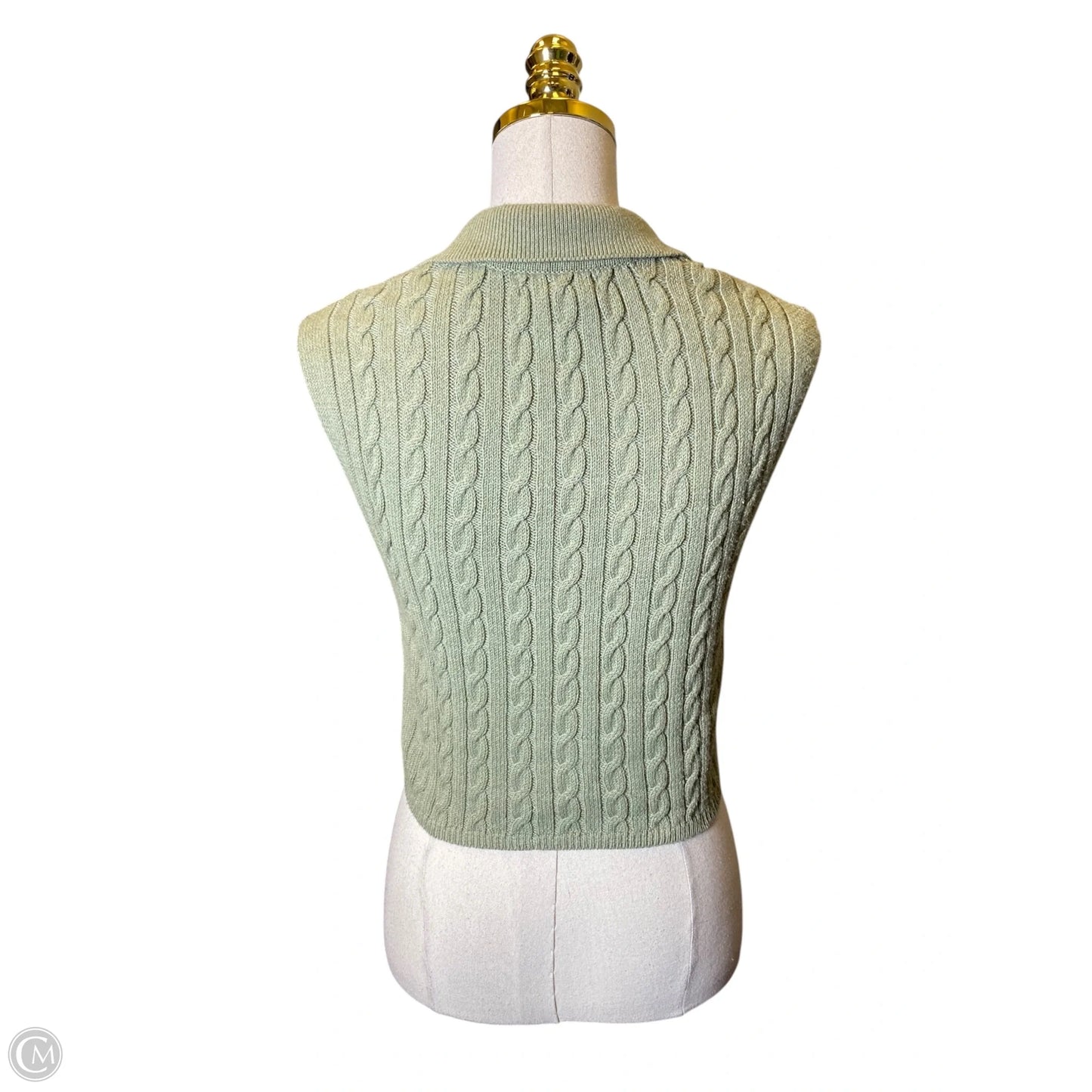 Vest Sweater By Happily Grey In Green, Size: S