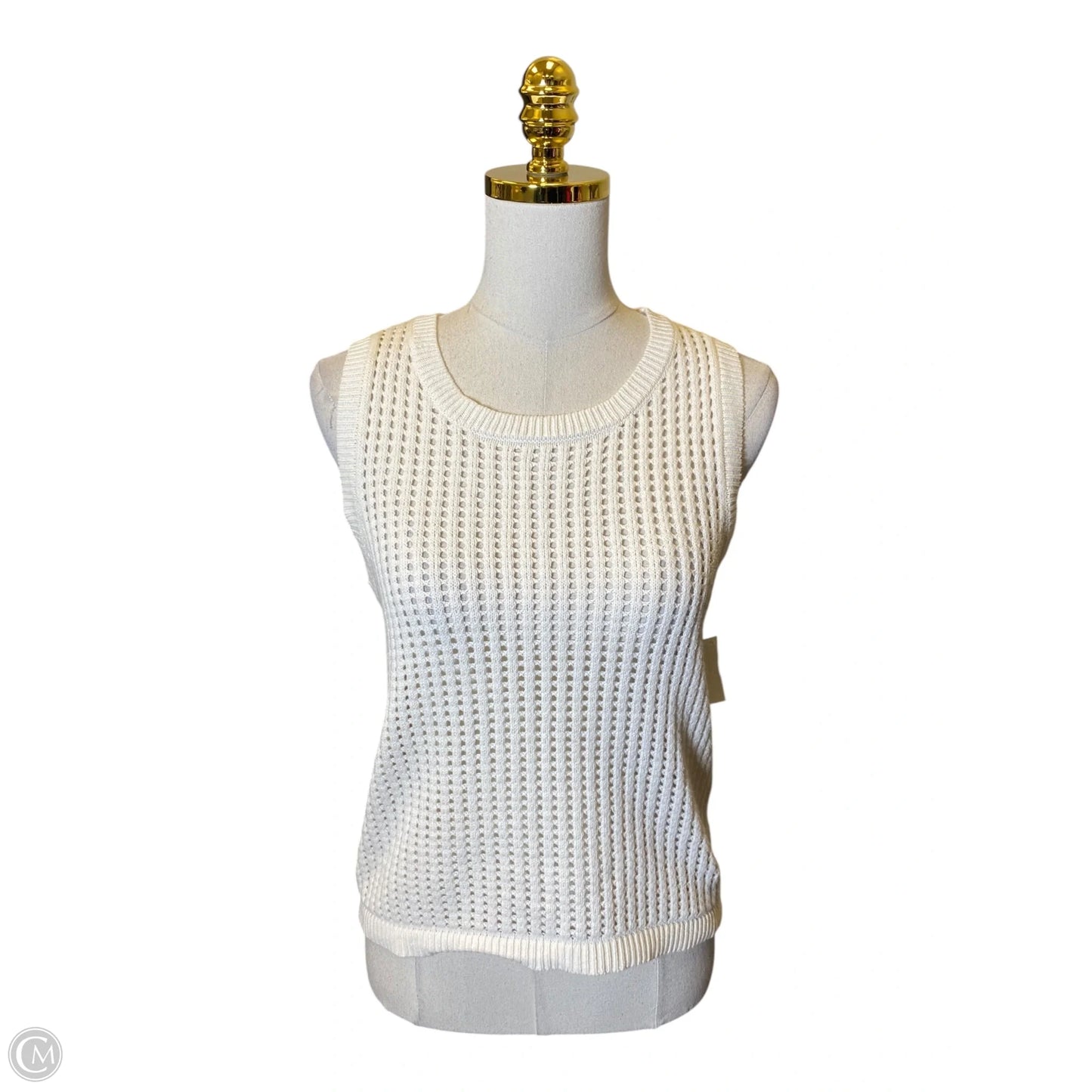 Vest Sweater By Vince Camuto In White, Size: S