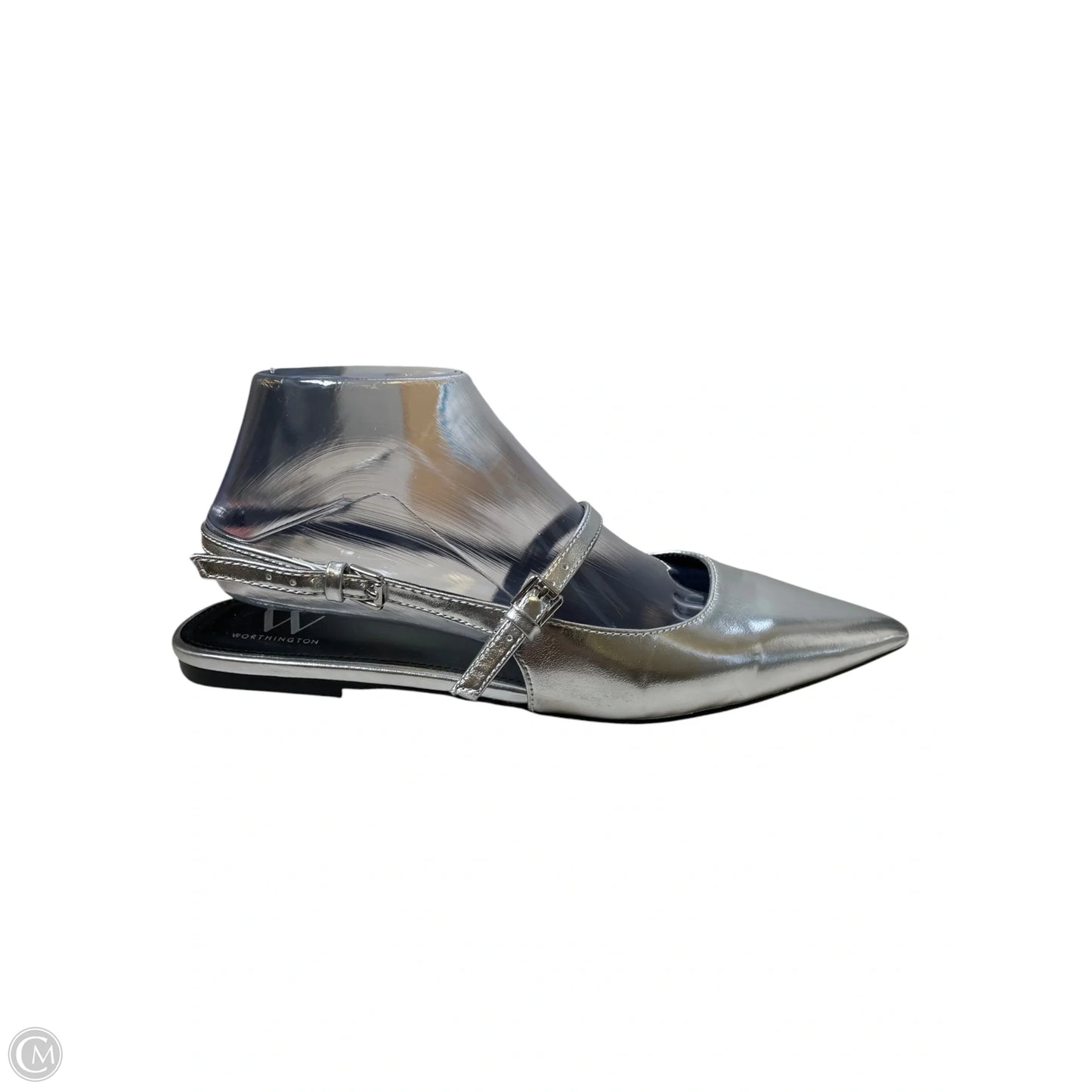 Shoes Flats By Worthington In Silver, Size: 7.5