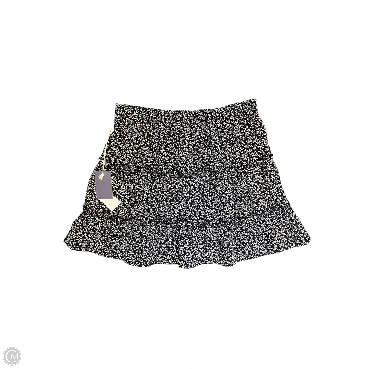 Skirt Midi By Clothes Mentor In Black & White, Size: M