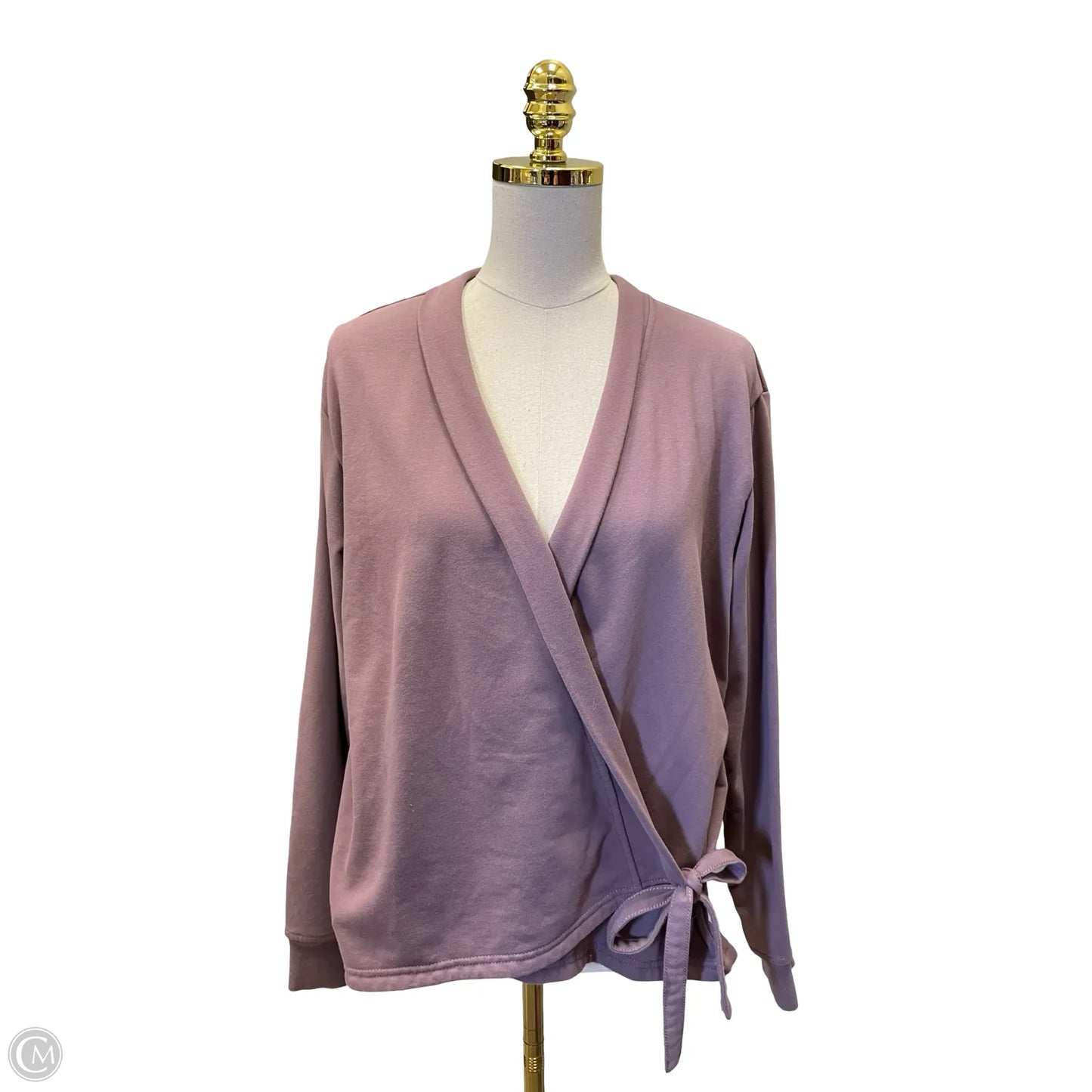 Sweater Cardigan By Athleta In Purple, Size: M