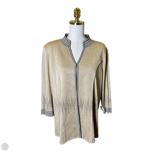 Cardigan By Ming Wang In Multi-colored, Size: 2x