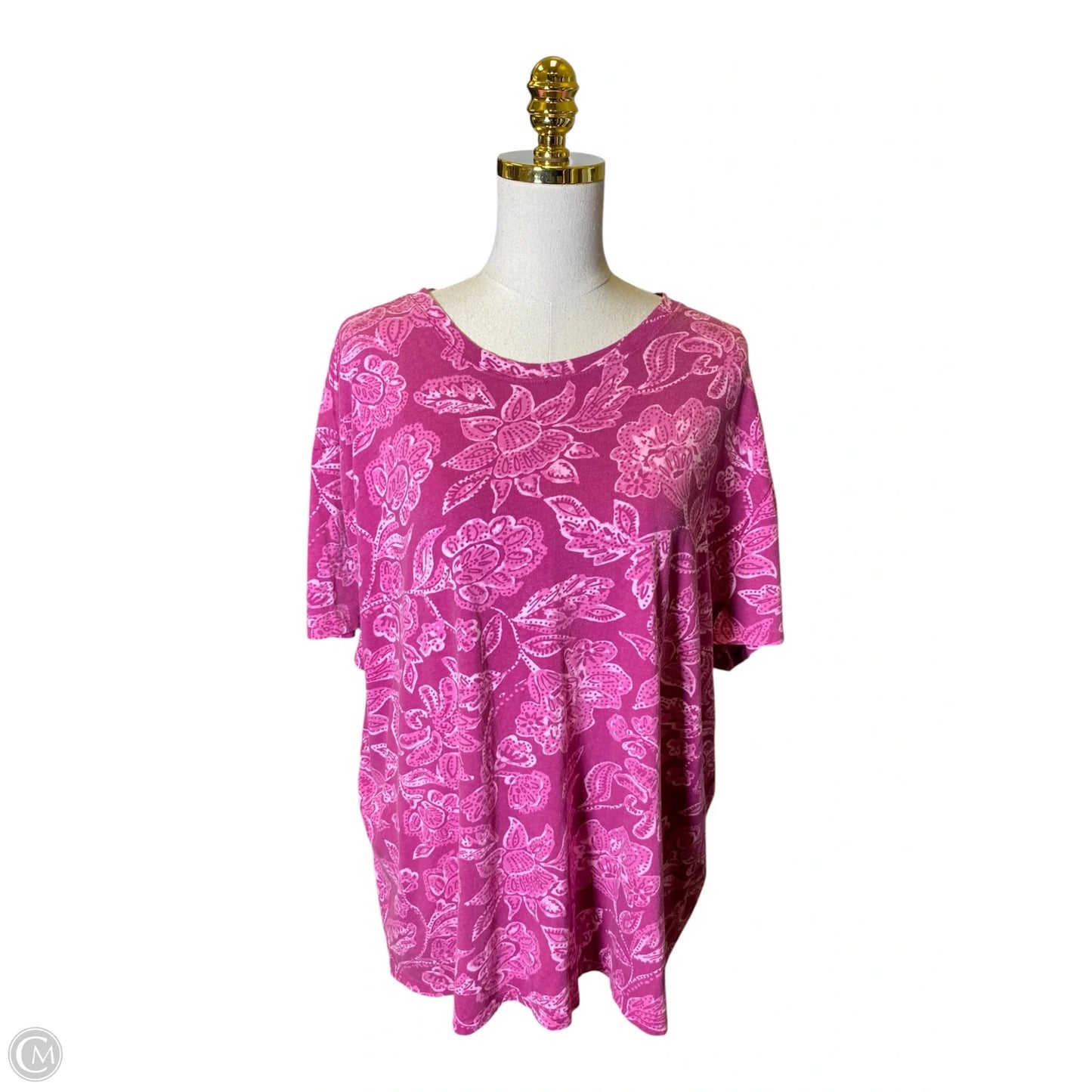 Top Short Sleeve By We The Free In Pink & White, Size: M