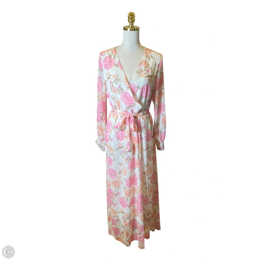 Dress Casual Maxi By Clothes Mentor In Floral Print, Size: L