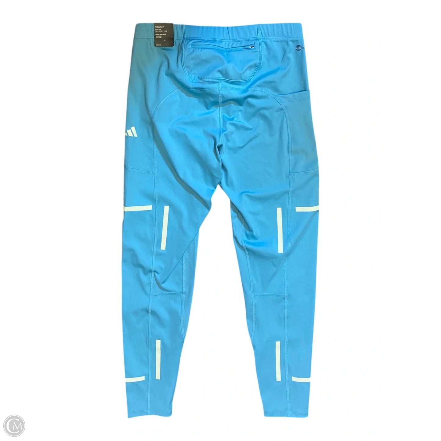 Athletic Leggings By Adidas In Blue, Size: M