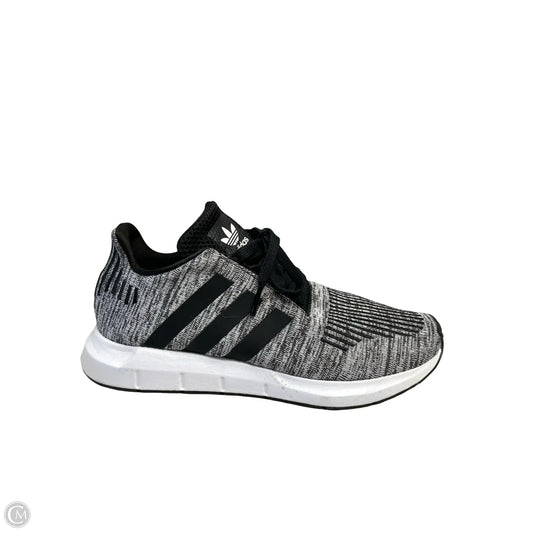 Shoes Athletic By Adidas In Black & Grey, Size: 5.5