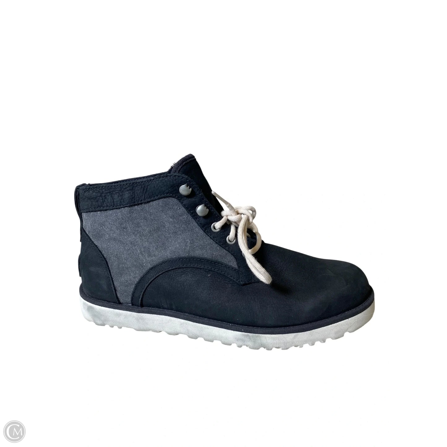 Boots Designer By Ugg In Black & Grey, Size: 9.5
