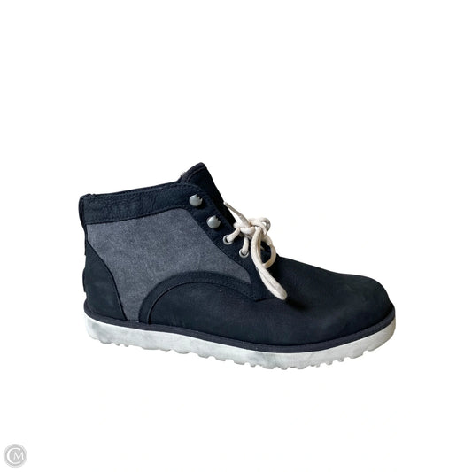 Boots Designer By Ugg In Black & Grey, Size: 9.5