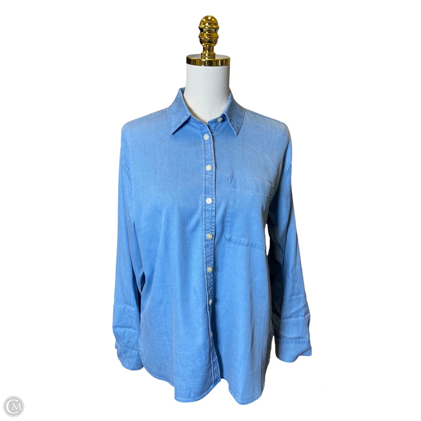 Top Long Sleeve By Loft In Blue, Size: Xs