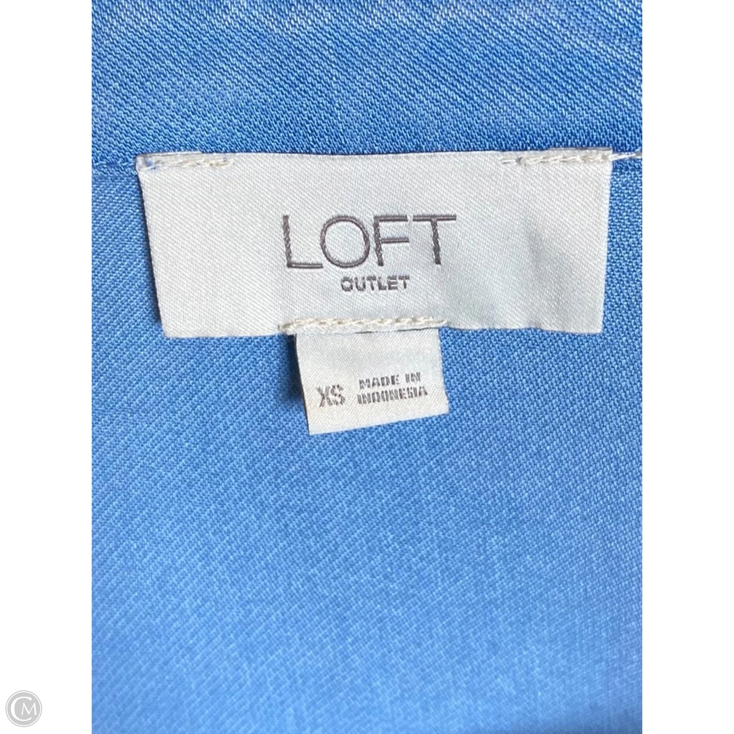 Top Long Sleeve By Loft In Blue, Size: Xs