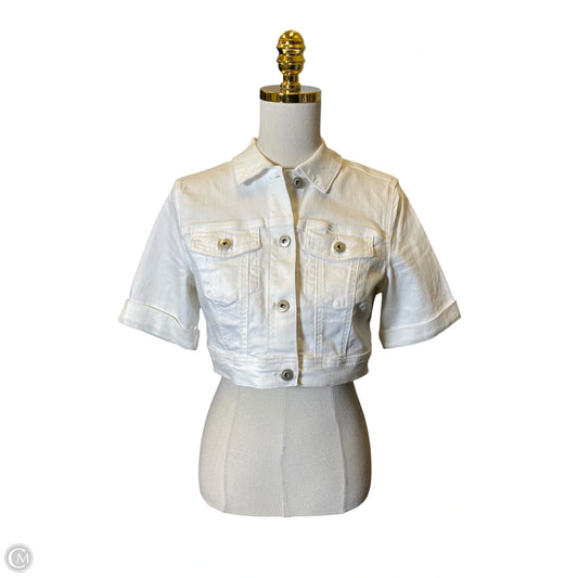 Top Short Sleeve By Charlie B In White, Size: S