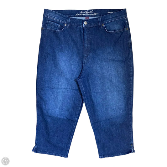 Jeans Cropped By Gloria Vanderbilt In Blue Denim, Size: 16
