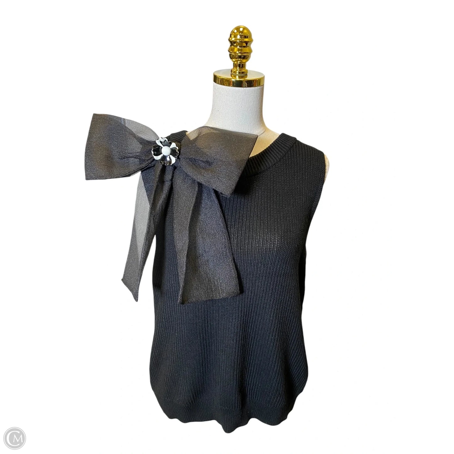 Top Sleeveless By Laundry In Black, Size: Xl