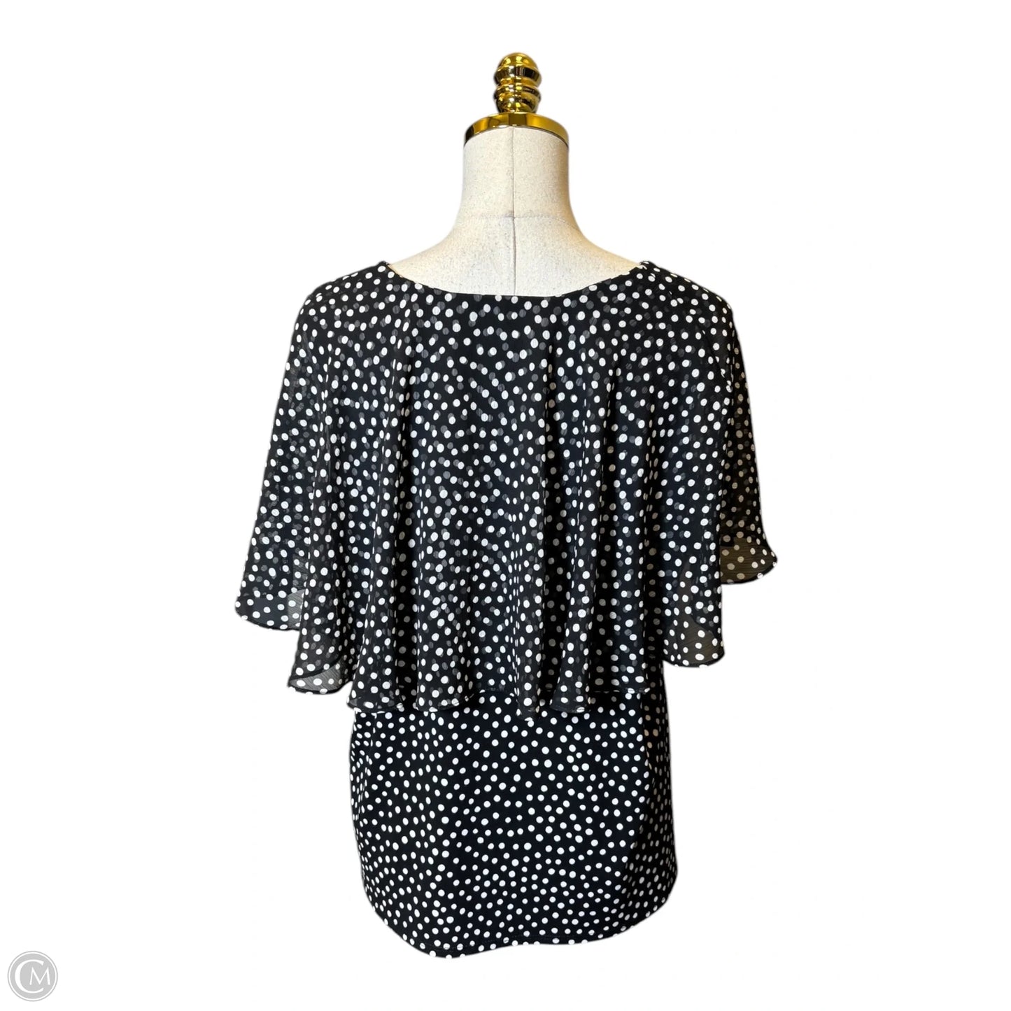 Top Short Sleeve By Clothes Mentor In Polkadot Pattern, Size: 1x