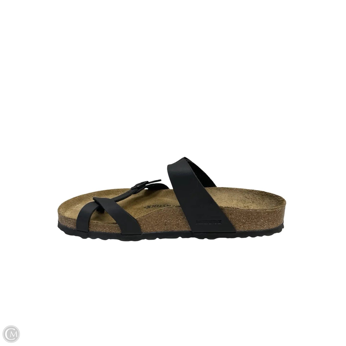 Sandals Flats By Birkenstock In Black, Size: 11