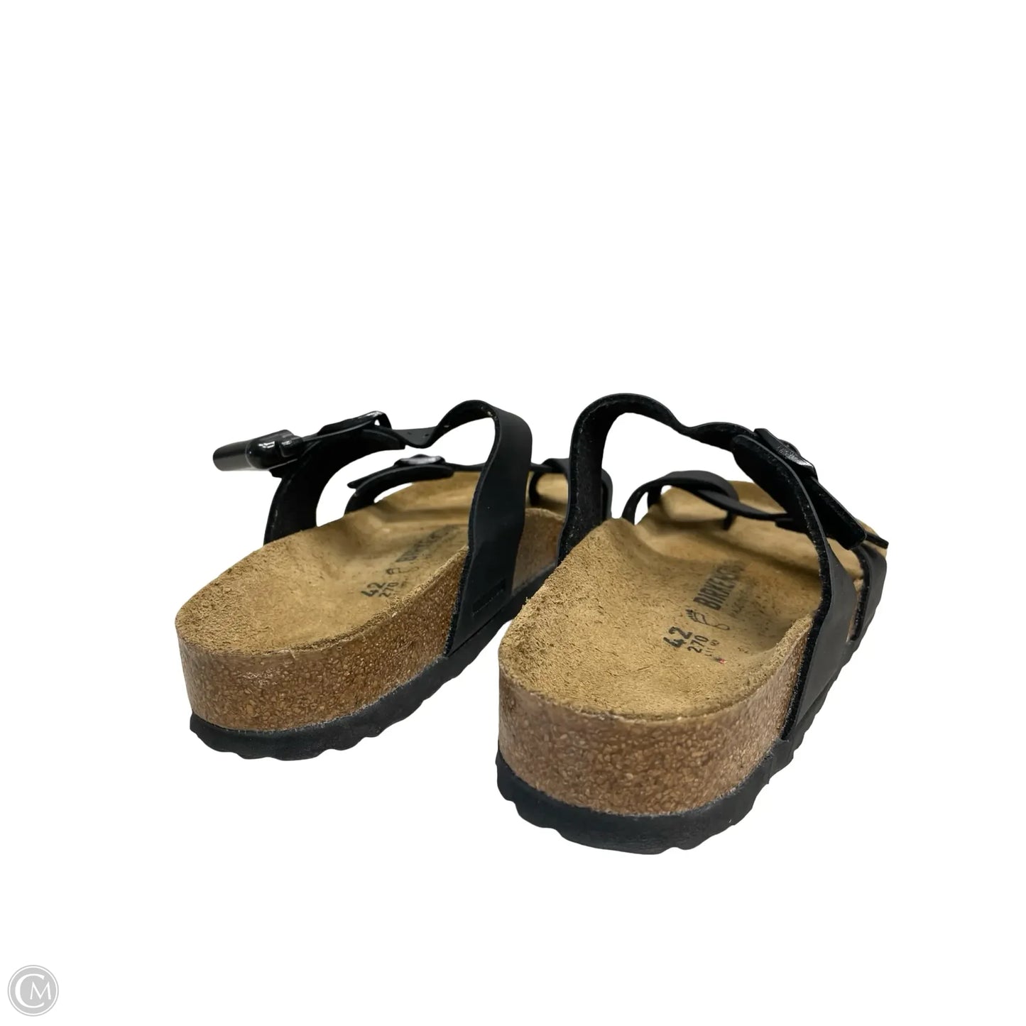 Sandals Flats By Birkenstock In Black, Size: 11