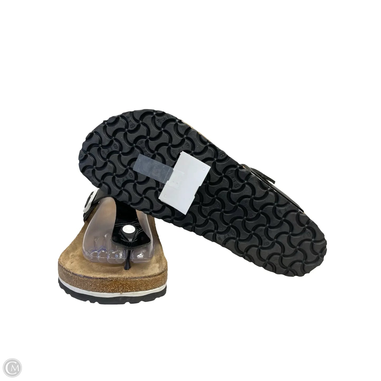 Sandals Flats By Birkenstock In Black, Size: 11
