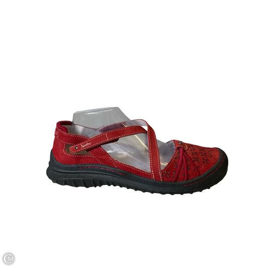 Shoes Flats By Jambu In Red, Size: 10