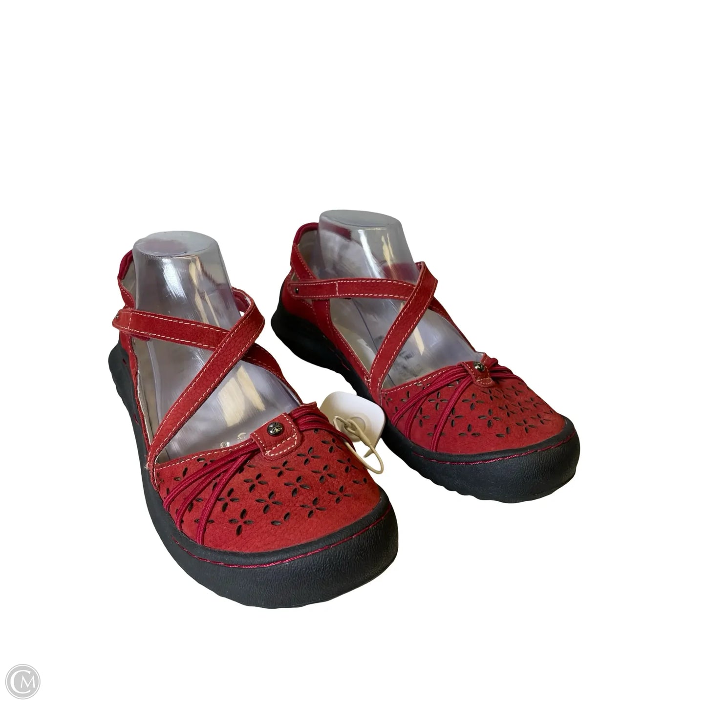 Shoes Flats By Jambu In Red, Size: 10
