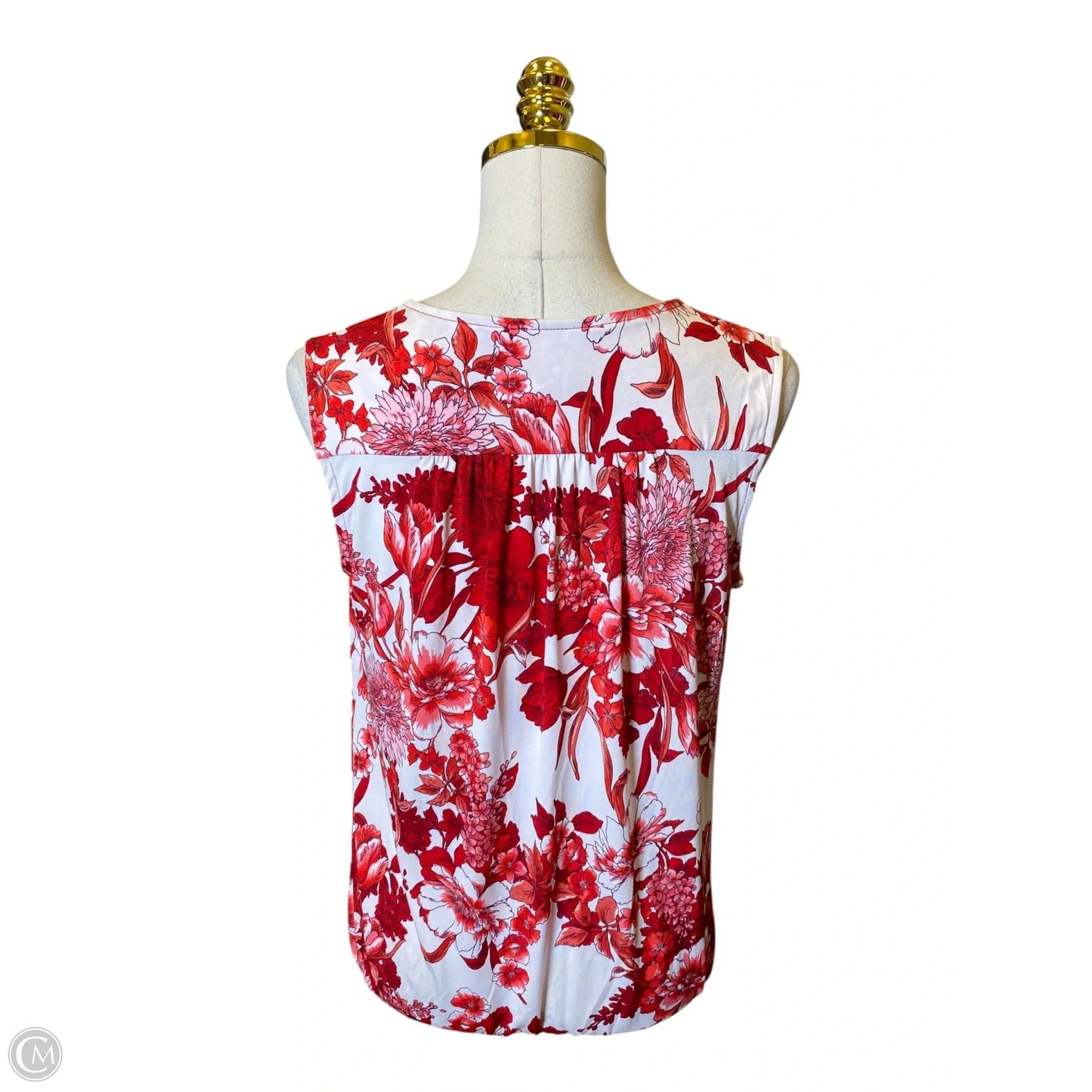 Top Sleeveless By Inc In Floral Print, Size: M