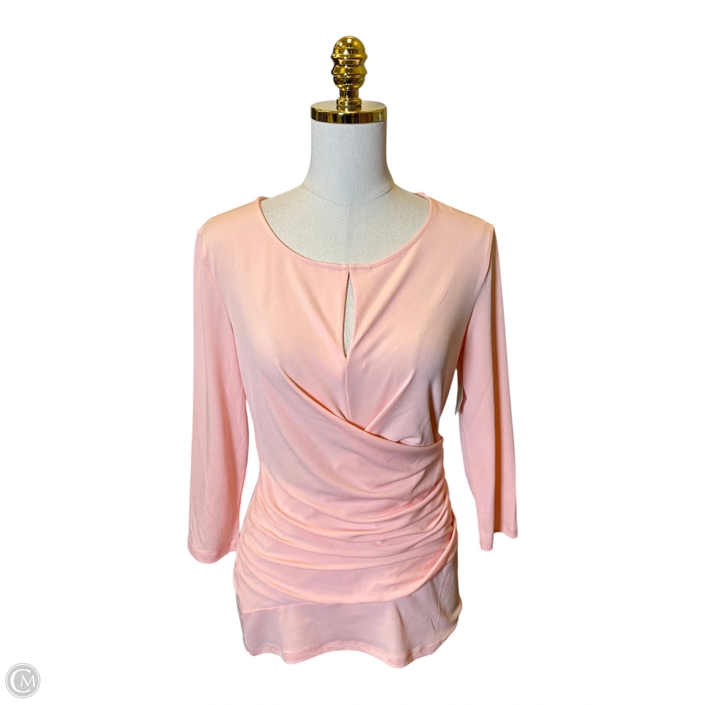 Top Long Sleeve By New York And Co In Coral, Size: M