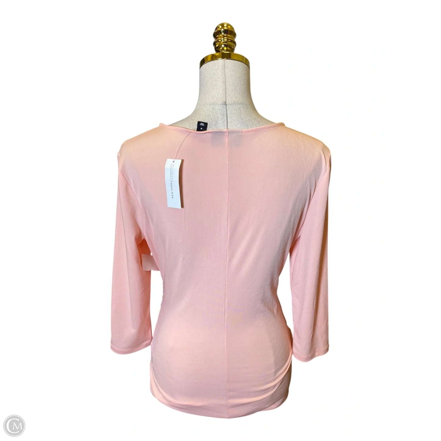 Top Long Sleeve By New York And Co In Coral, Size: M