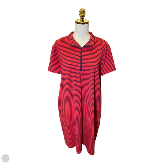 Dress Casual Midi By Chicos In Striped Pattern, Size: Xl
