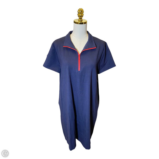 Dress Casual Midi By Chicos In Navy, Size: Xl