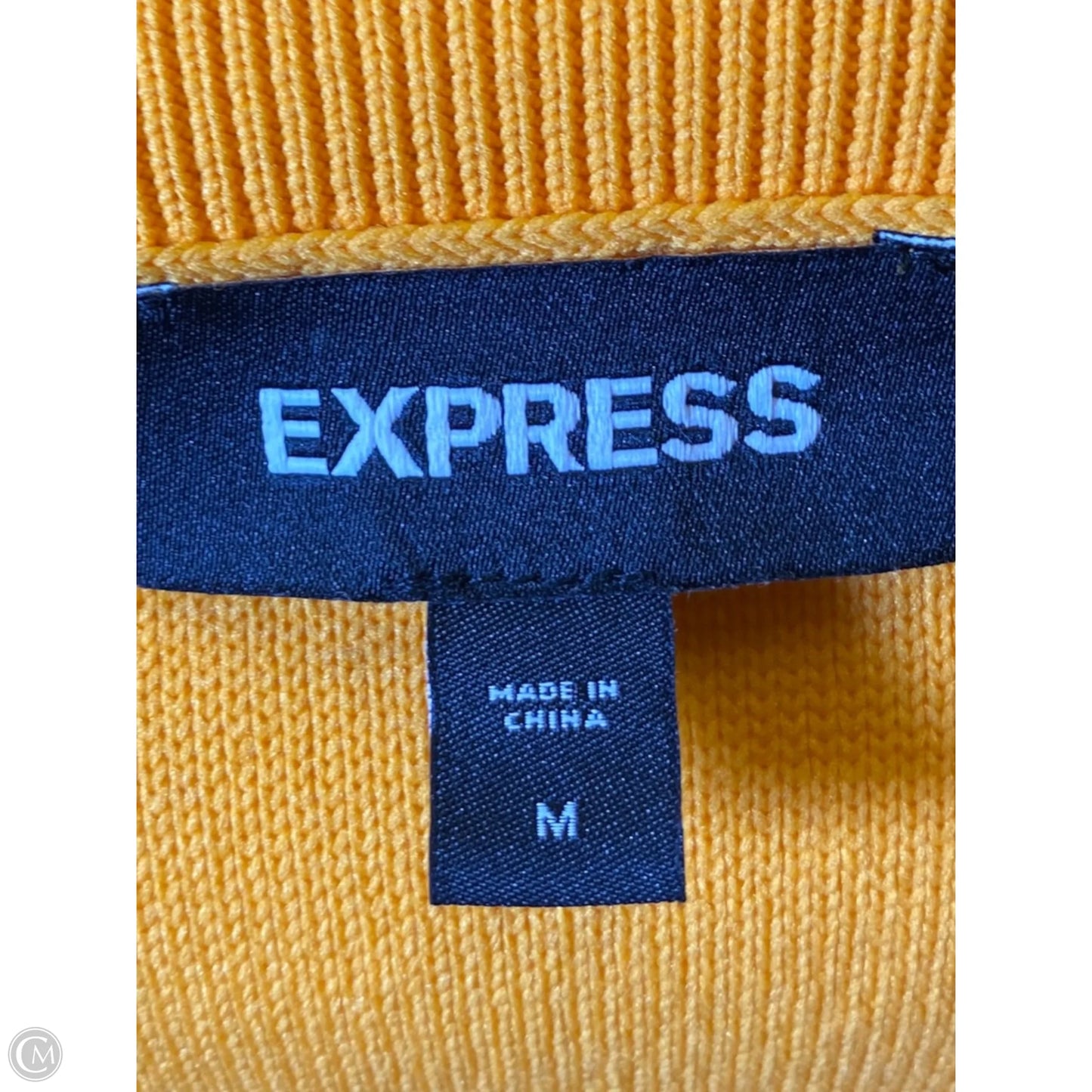 Vest Sweater By Express In Yellow, Size: M