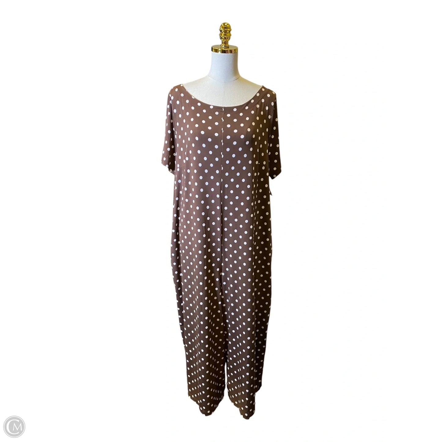 Dress Casual Maxi By Lane Bryant In Polkadot Pattern, Size: 18