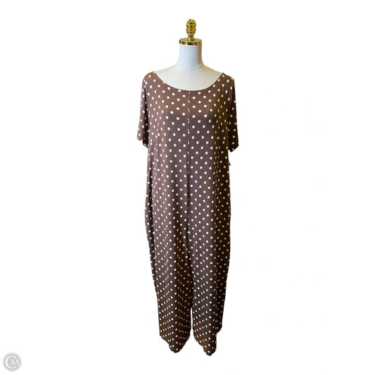 Dress Casual Maxi By Lane Bryant In Polkadot Pattern, Size: 18