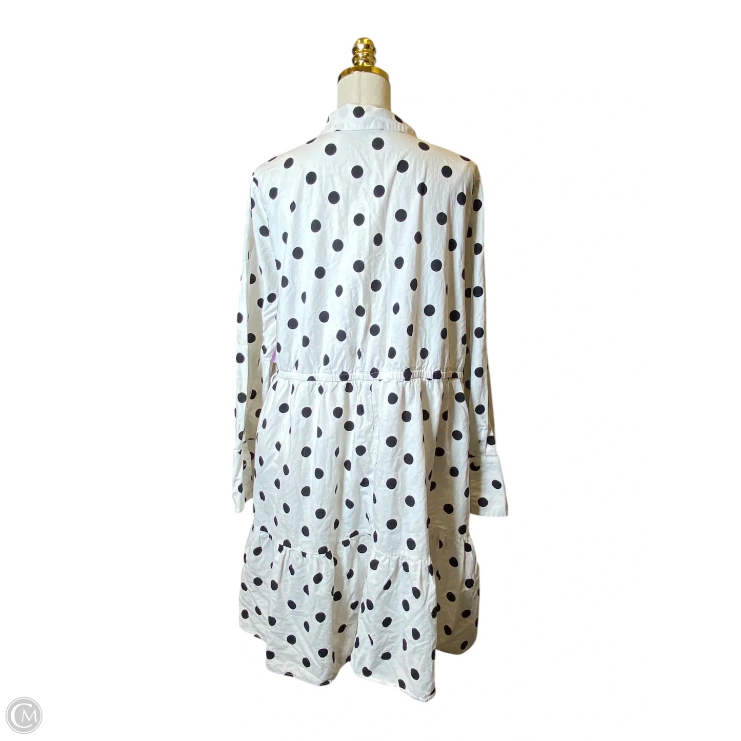 Dress Casual Short By Ava & Viv In Polkadot Pattern, Size: 2x
