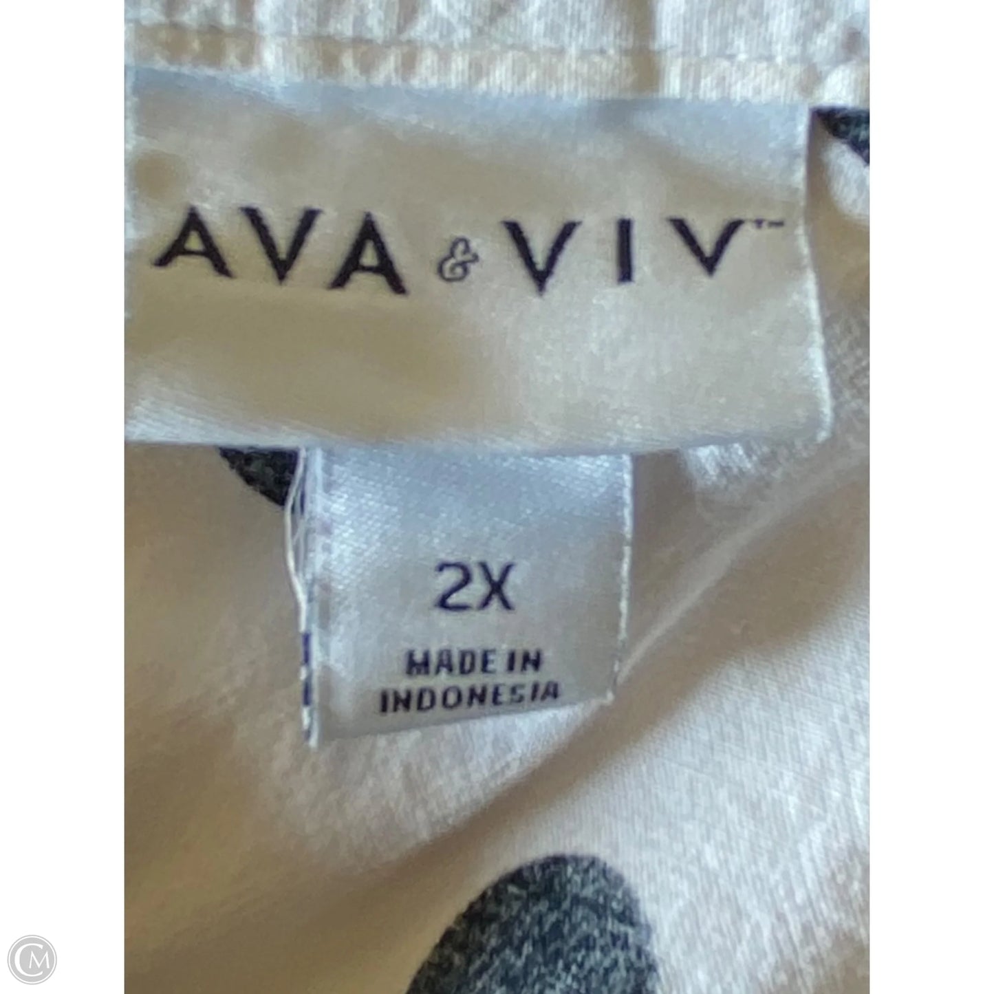 Dress Casual Short By Ava & Viv In Polkadot Pattern, Size: 2x
