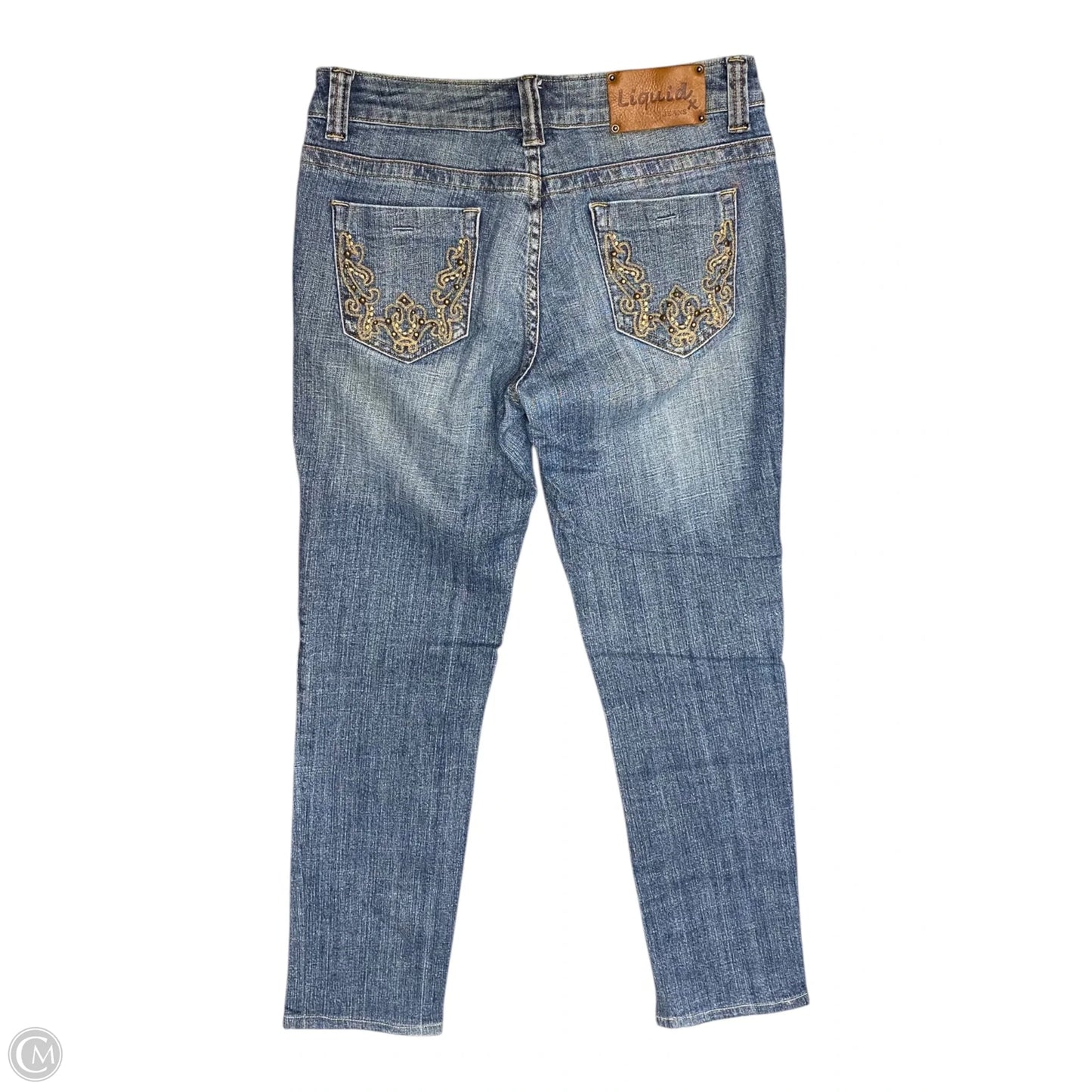 Jeans Straight By Clothes Mentor In Blue Denim, Size: 8