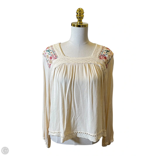 Blouse Long Sleeve By Knox Rose In Multi-colored, Size: Xl